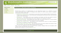 Desktop Screenshot of bioinfoacademy.com