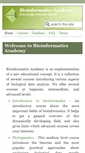 Mobile Screenshot of bioinfoacademy.com